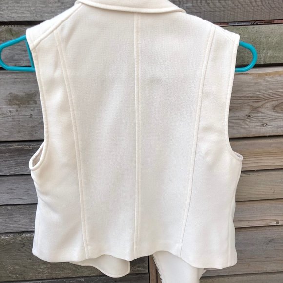 Wilfred Beaumont Moto Vest Ivory sz 4 - Picture 3 of 6